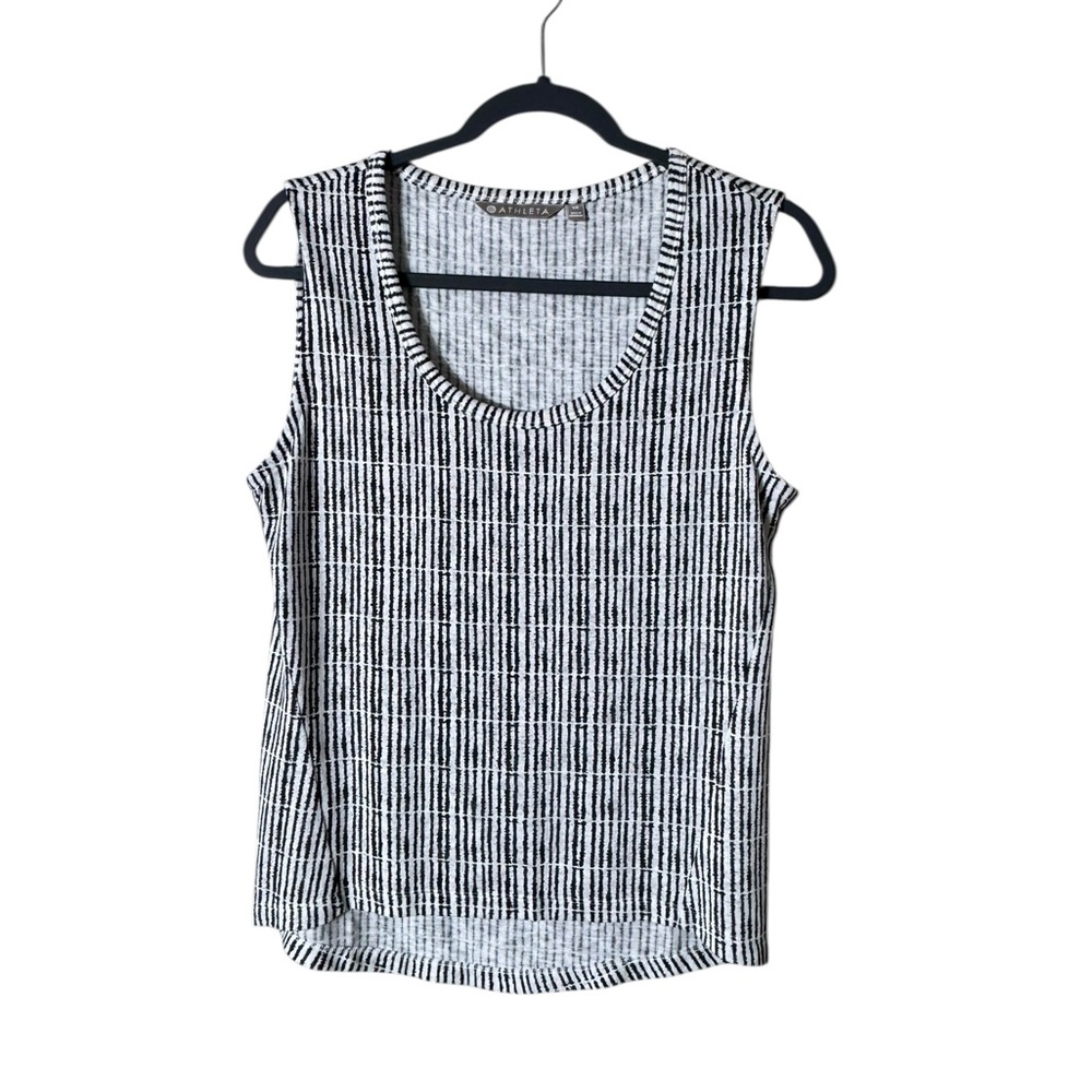 Athleta Breezy Tank Top Blouse Size XS Activewear Athleisure Workout Striped